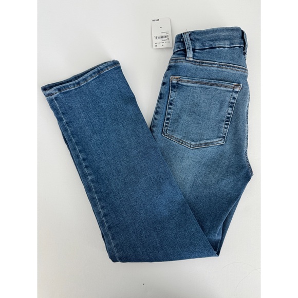 Good American Good Legs Straight Power Stretch- Pull On Denim Jeans- Small NWT - Picture 7 of 9